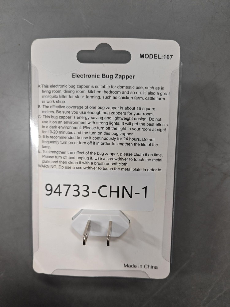 Plug in Bug Zapper Indoor Flying Insect Trap, Electronic Black