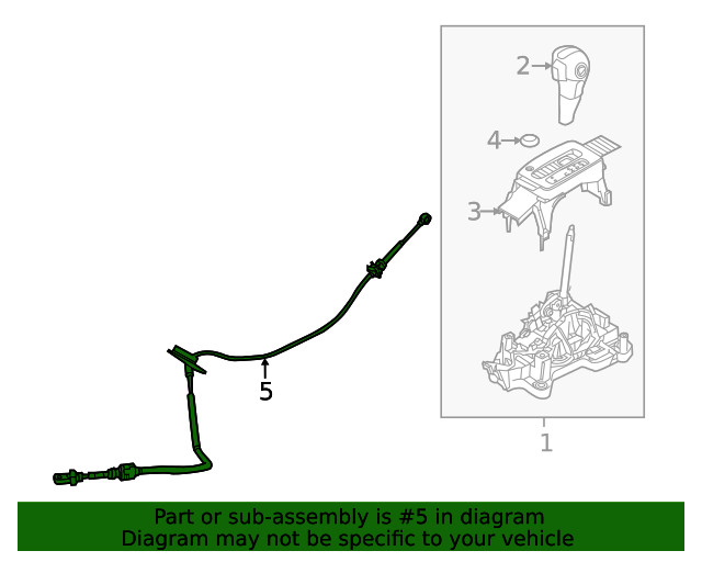 Genuine Ford Cable AE5Z7E395F
