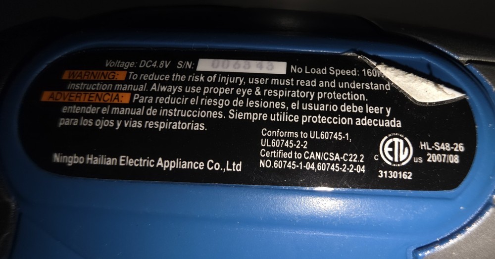 4.8V Lighted Cordless Screwdriver Kit w/ Charger & Bits Tested Working