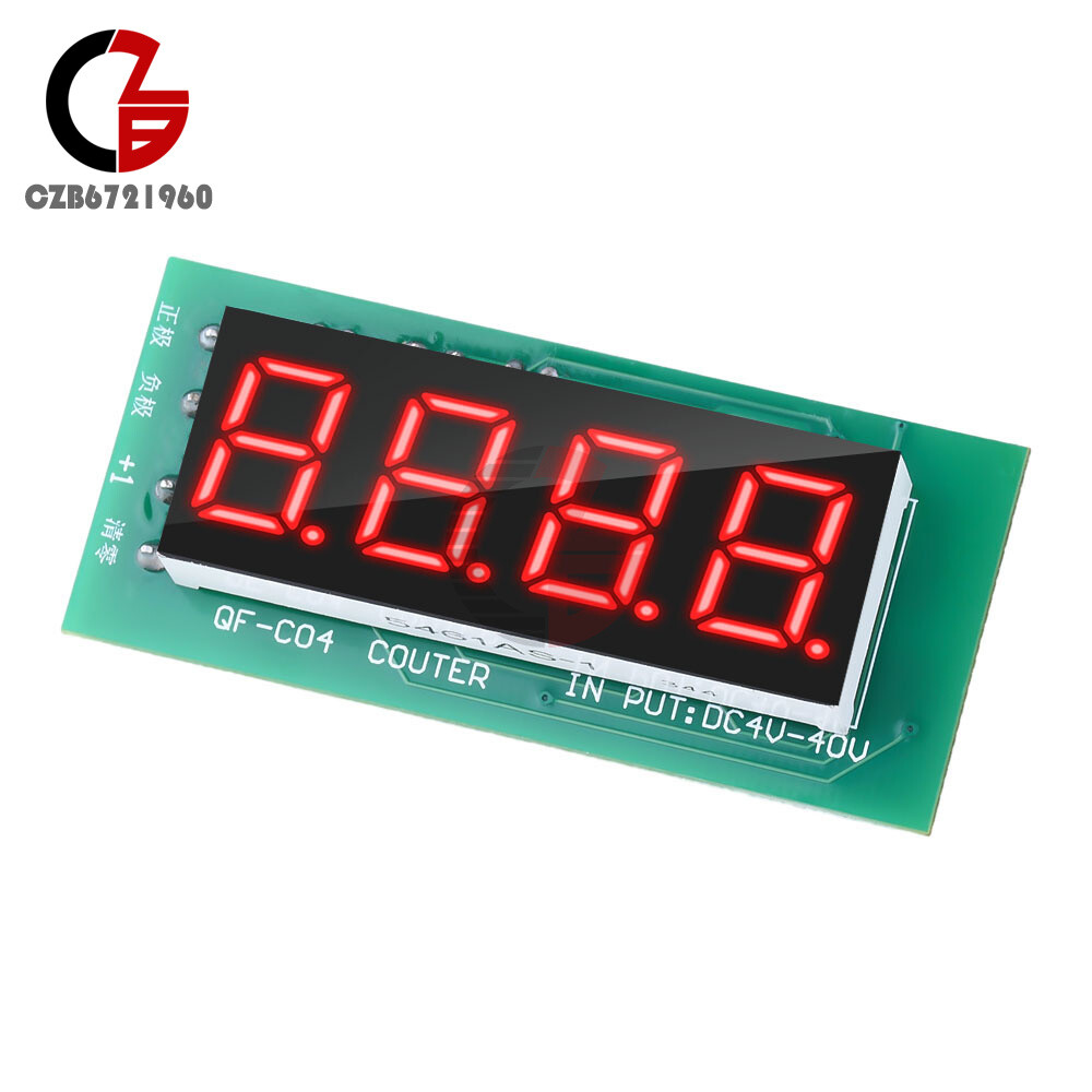 Counter Module 4-digit Digital Display w/ Memory Function DC4-40V Counter Module