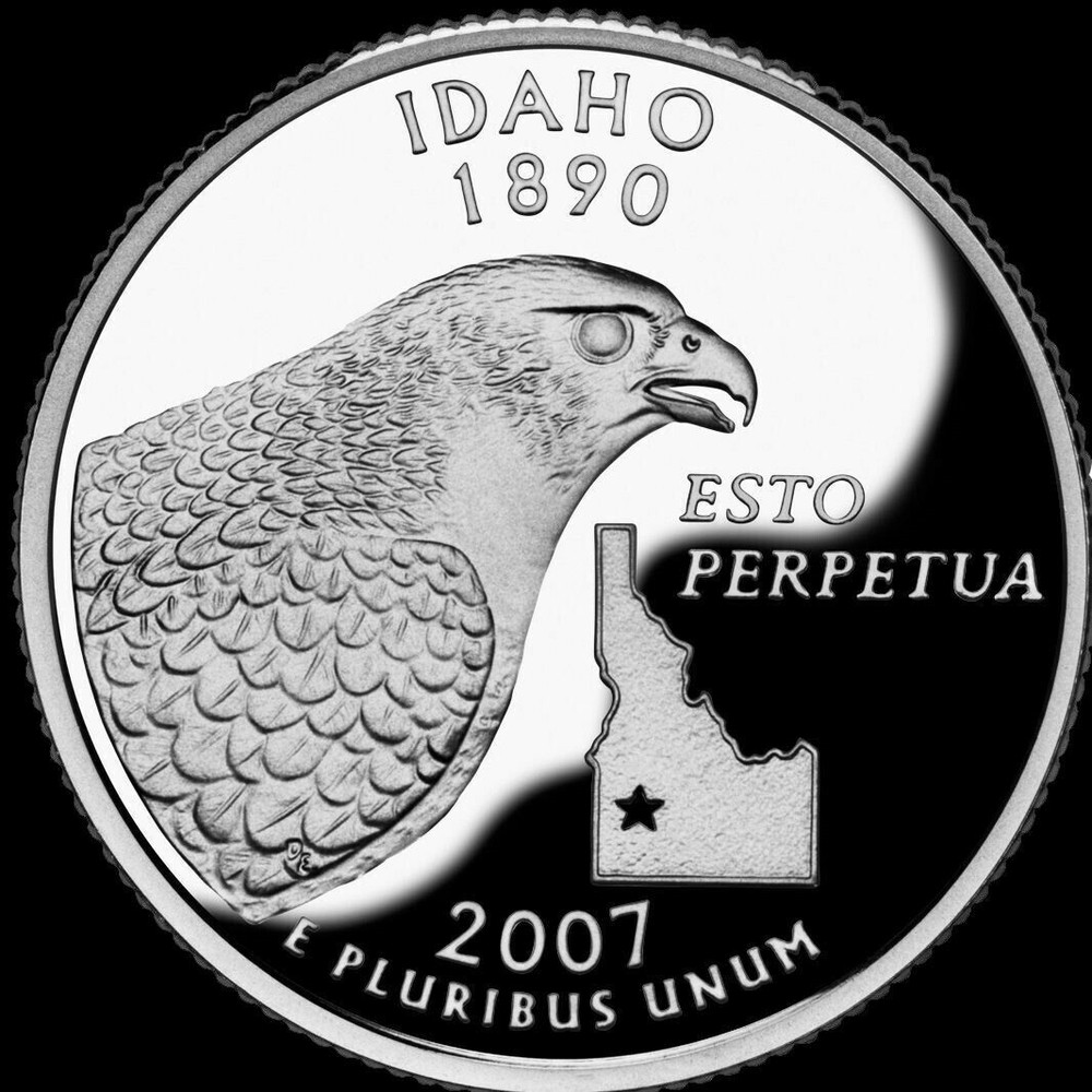 2007-S  Idaho Silver Proof State Quarter
