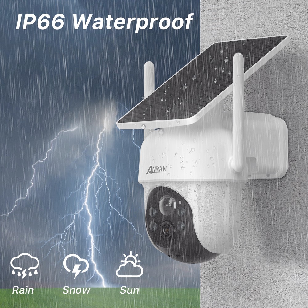 4MP Solar Wireless Security Camera System CCTV Battery WiFi Night Vision Outdoor