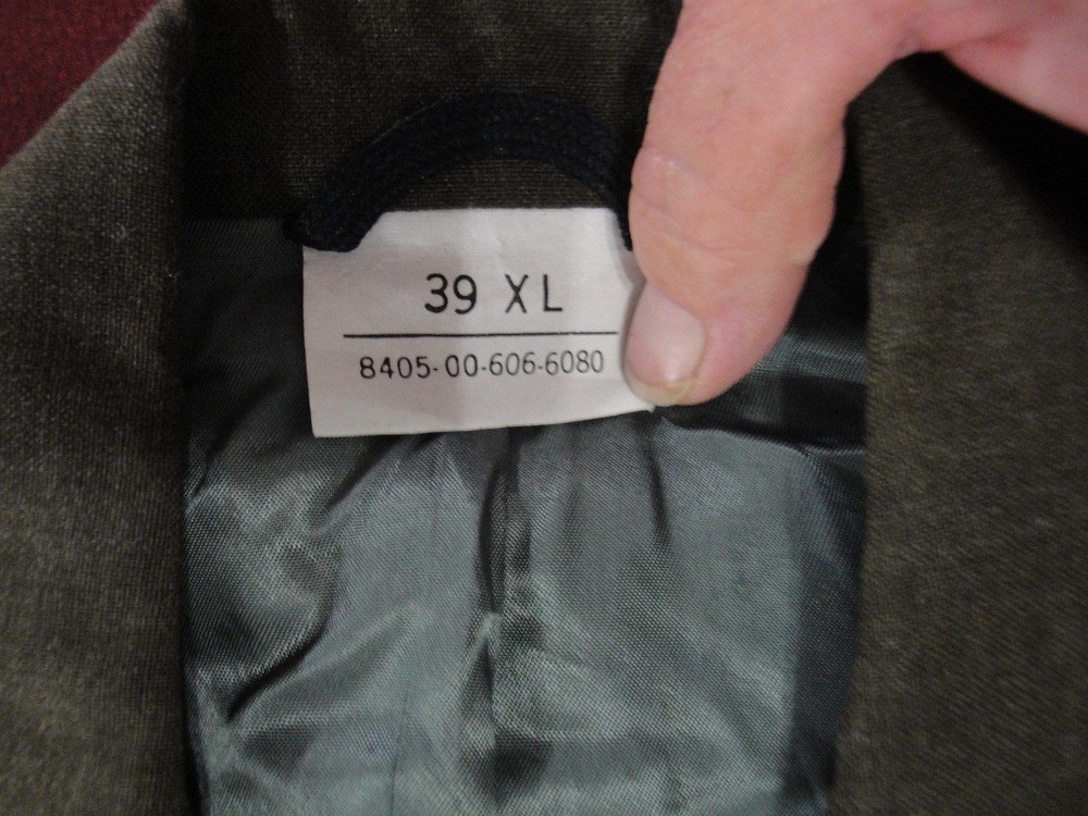 Tailored Fit Military Jacket 39 Extra Long
