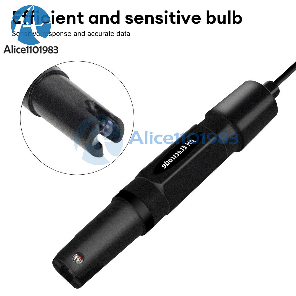 0~14pH Water Quality Analyzer PH online tester BNC Electrode probe Highprecision