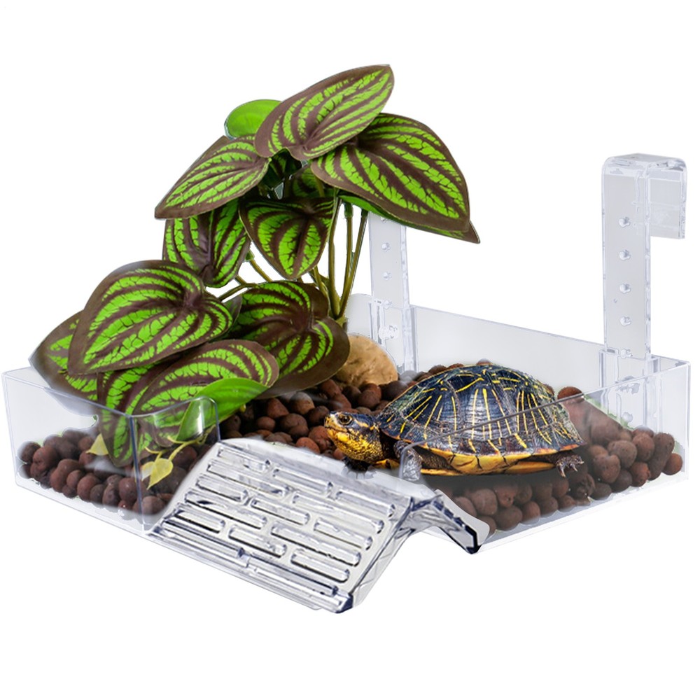 Fish Tank Platform Turtle Basking Dock Turtle Basking Area Reptile Platform