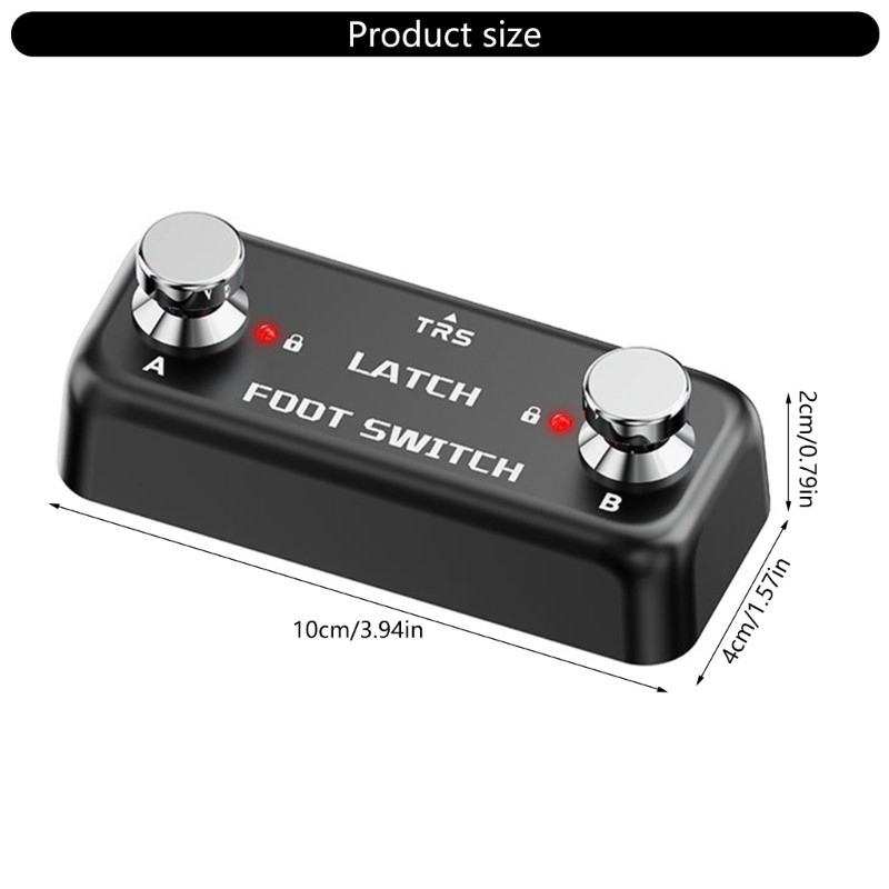 External Footswitch Double Pedal Portable Double Function Pedal Compacts Pedal