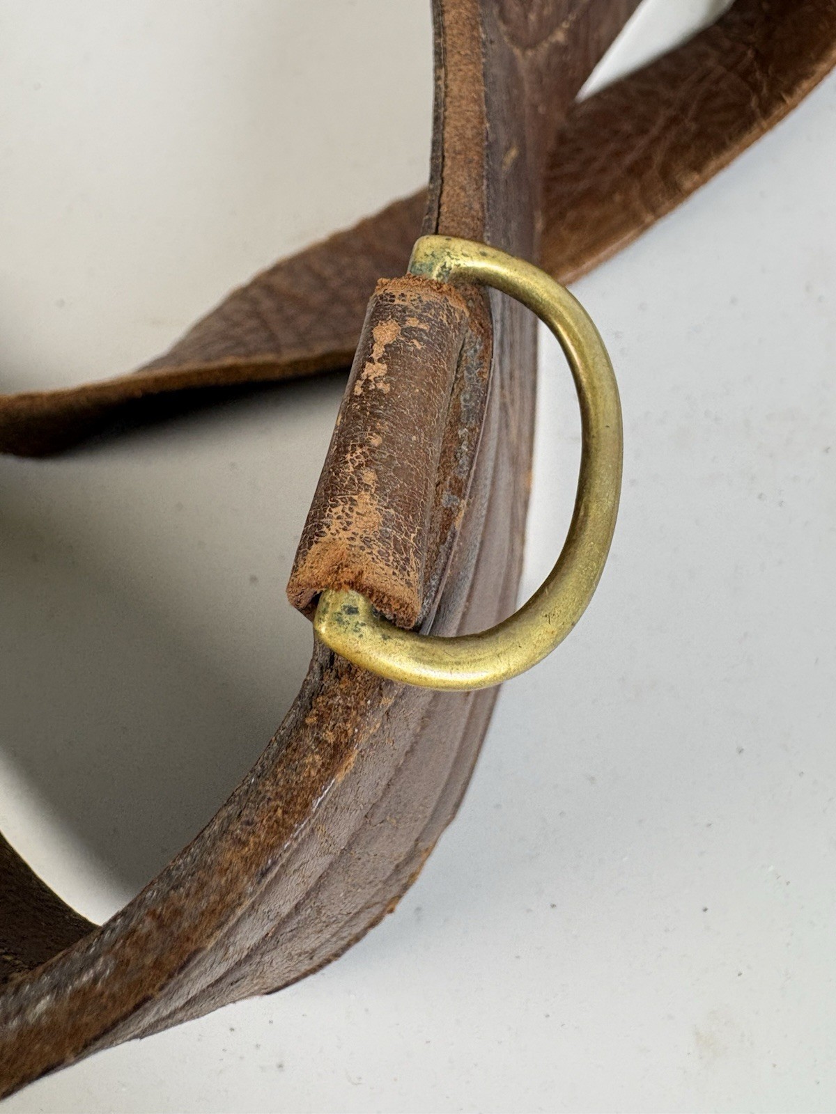 WWI US Army Officer Sam Browne Belw/ Shoulder Strap~AP&S Maker~Size 36