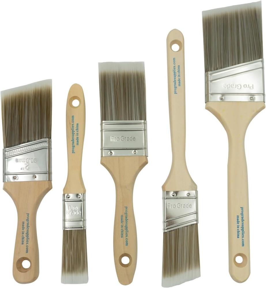 Pro Grade - Paint Brushes - 5 Ea - Paint Brush Set