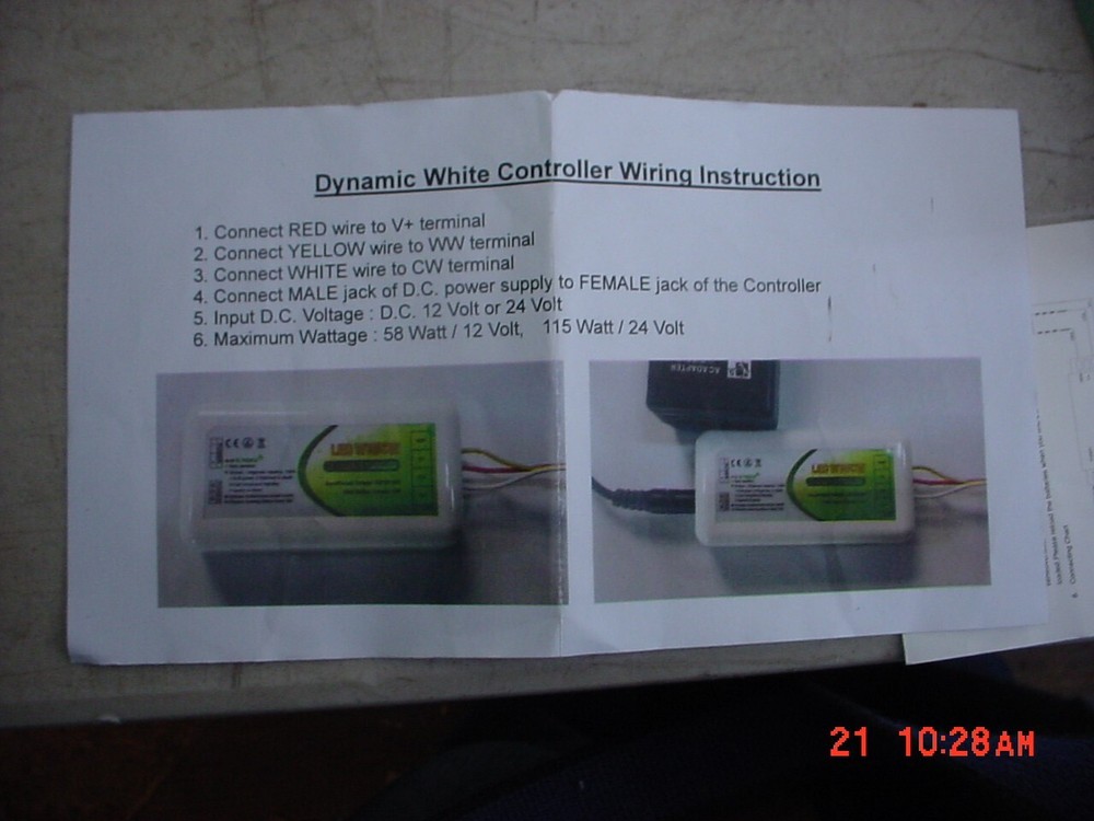 RF Color Temperature Adjustment LED Controller New in Box;