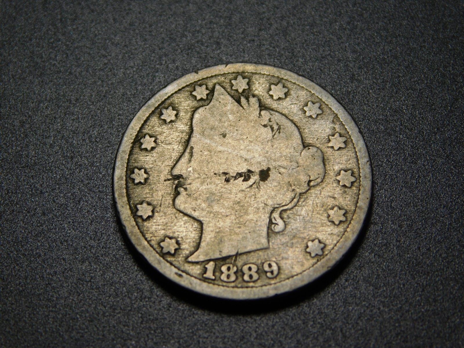 OLD US COINS 1889 V LIBERTY NICKEL
