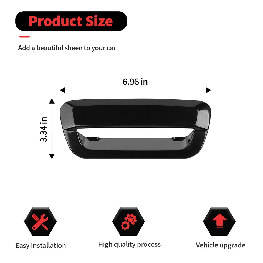 Tailgate Back Door Handle Decor Cover Trim Shell for Grand cherokee /Durango 14+