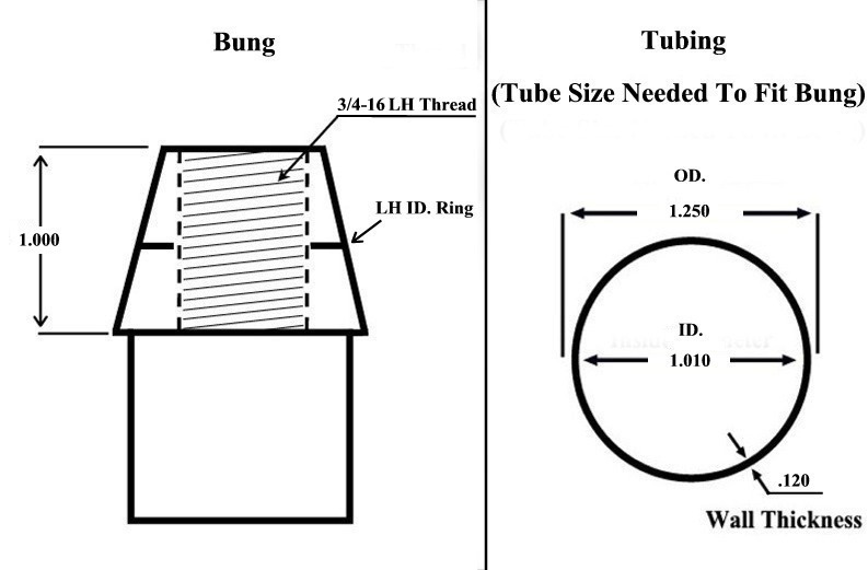 CHROMOLY 4 LINK KIT 3/4 HEIM JOINTS WELD-IN THREADED BUNGS .120