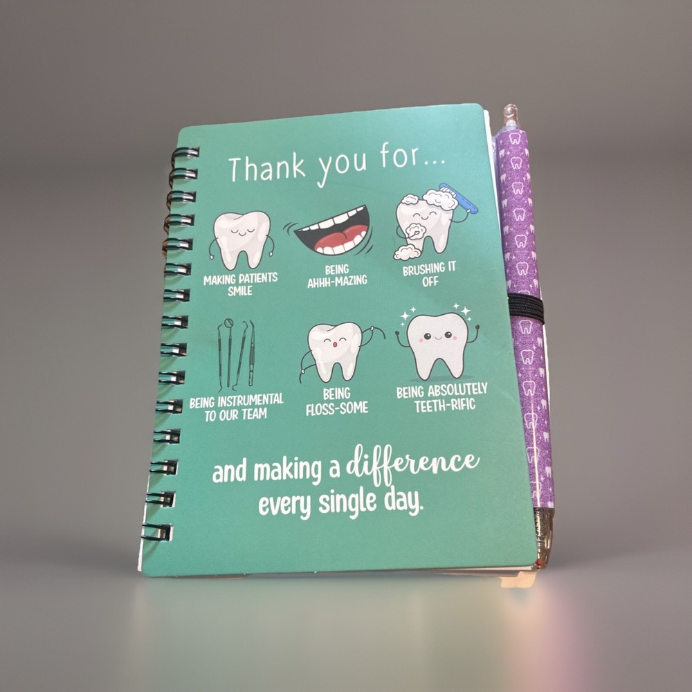 Small Dental Note Book with Pen