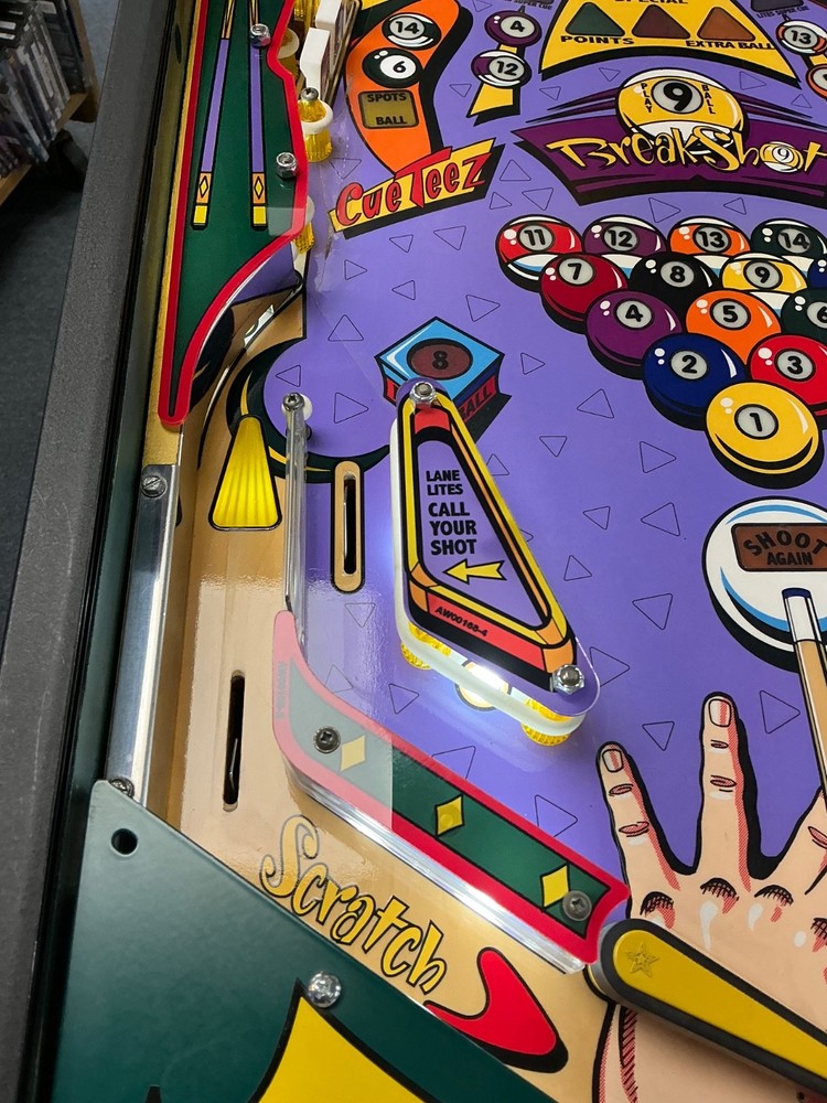 Refurbished Capcom Breakshot Pinball Machine Pool Themed