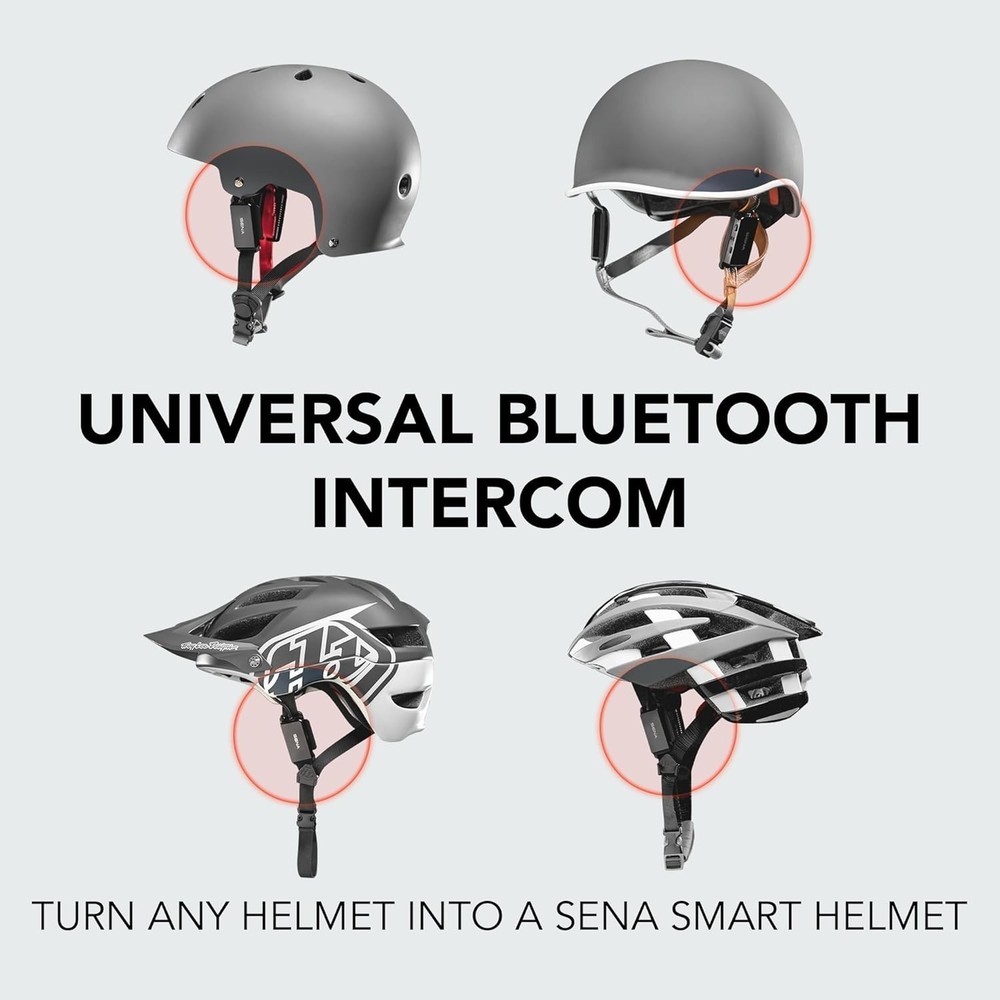 pi, Universal Bluetooth Intercom Headset, Fits Most Cycling and Multi-Sport H...