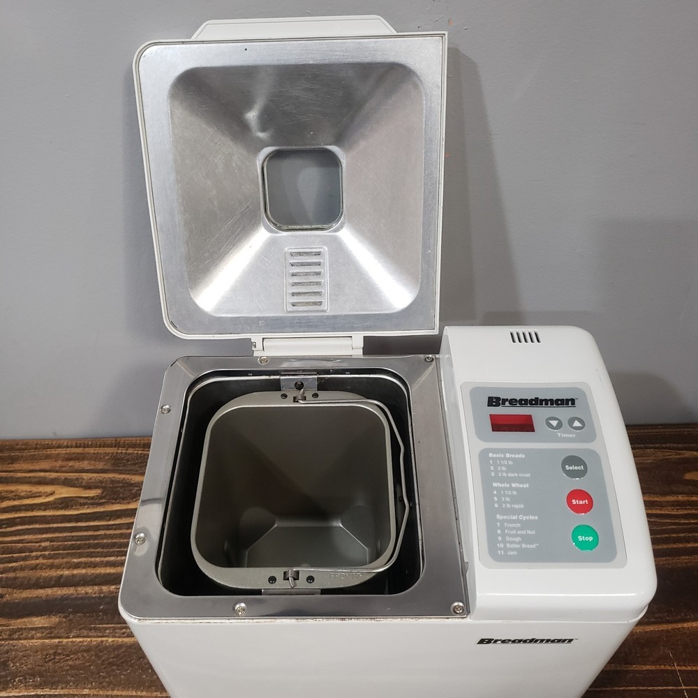 Breadman TR-550 White Automatic Bread Maker Oven Tested