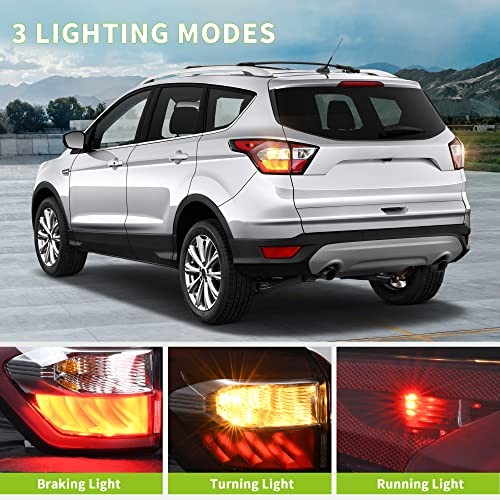 Left Driver Side Tail Light Assembly Compatible with 2017-2019 Driver side