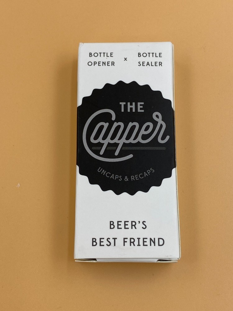 The Capper Bottle Opener & Sealer UNCAPS & RECAPS - Black