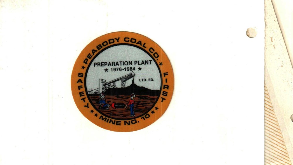 NICE  PEABODY  COAL CO COAL MINING STICKER # 615