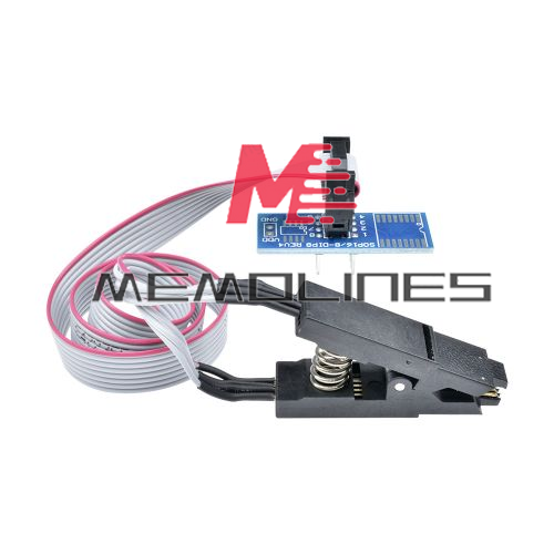 1-50x SOIC8 SOP8 Flash Chip IC Test Clips Socket Adpter BIOS/24/25/93 Programmer