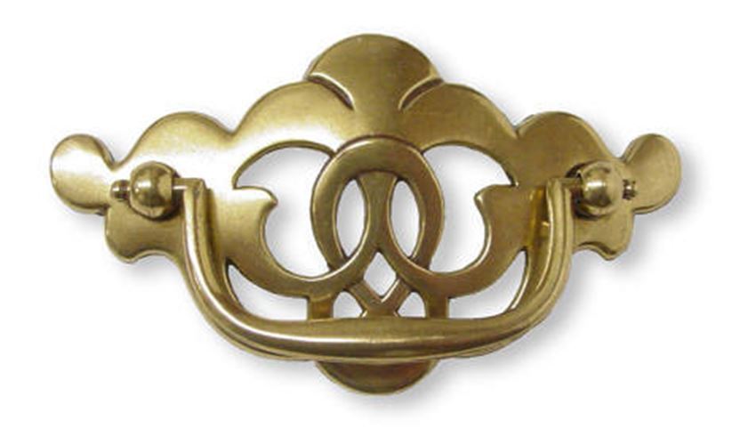 (As-Is) 3" Traditional Chippendale Bail Pull Satin Brass