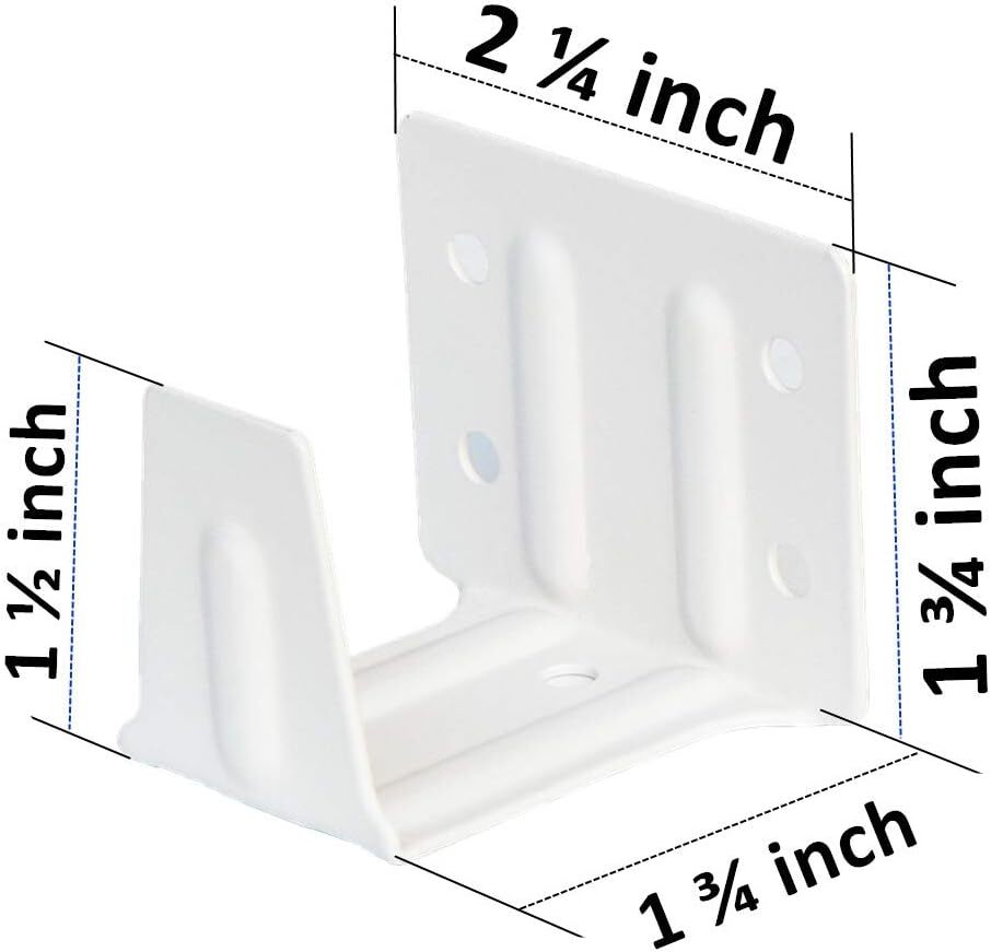 Center Support Bracket 2 Pack White Color For 2" Low Profile Window Blinds Headr