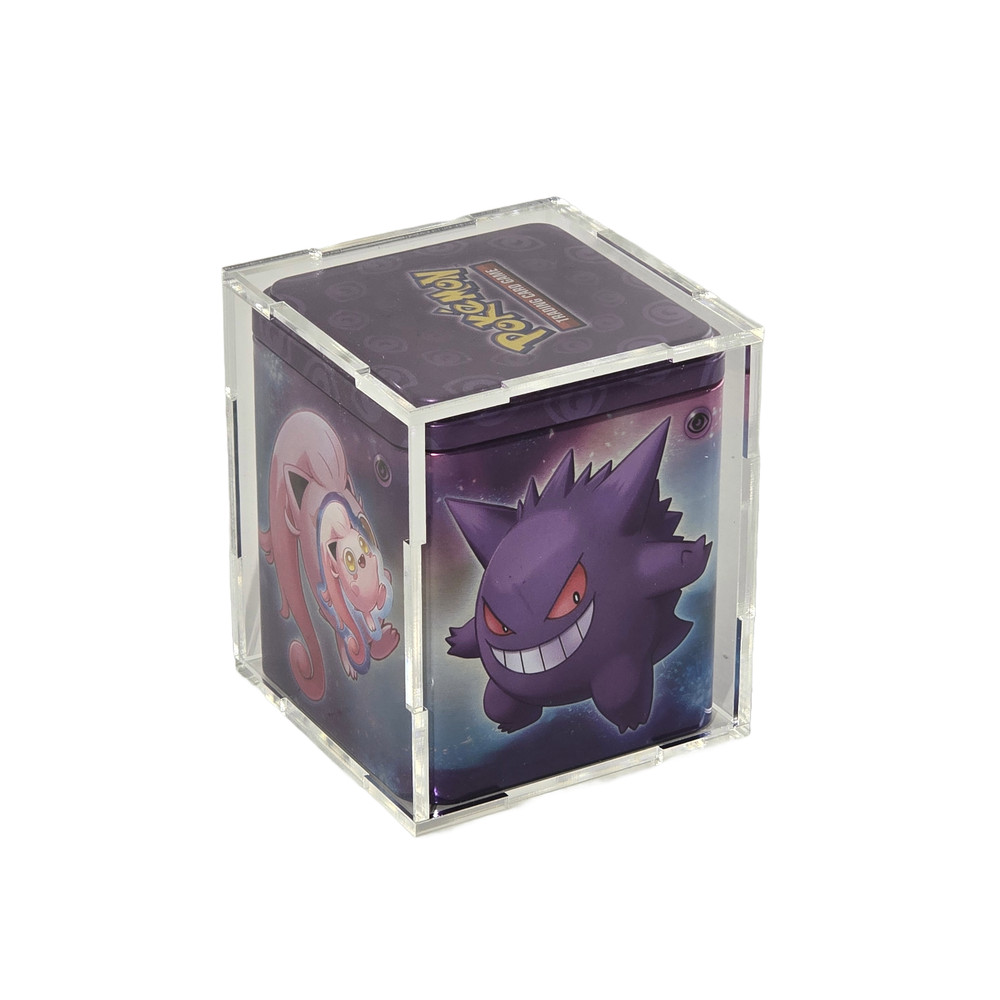 Acrylic Display Case for Pokemon Stack Em High Tin - UV Protection