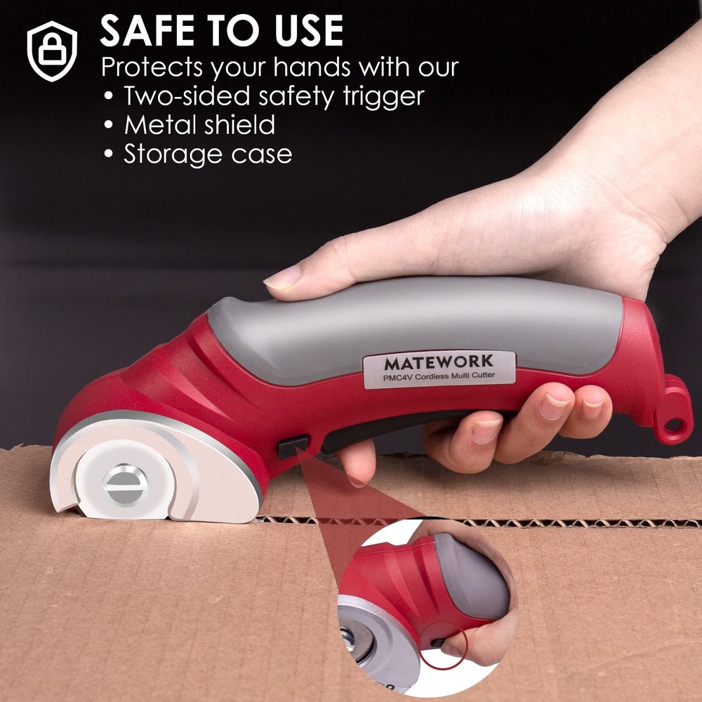 Matework Cordless Electric Scissors 4V Multi-Cutter with Suitcase 2000 mAh Ca...