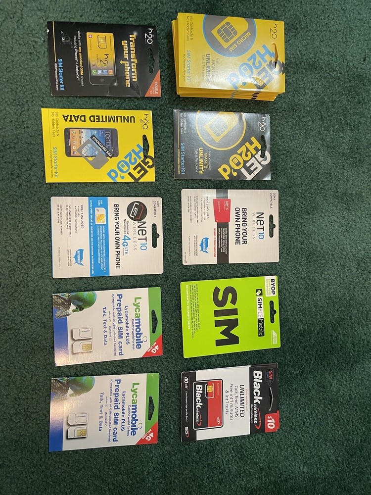 H2O Micro Sim Card And Others