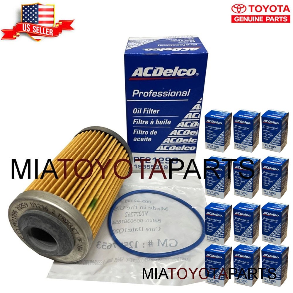 12 Pack Genuine GM ACDelco Engine Oil Filter PF2129