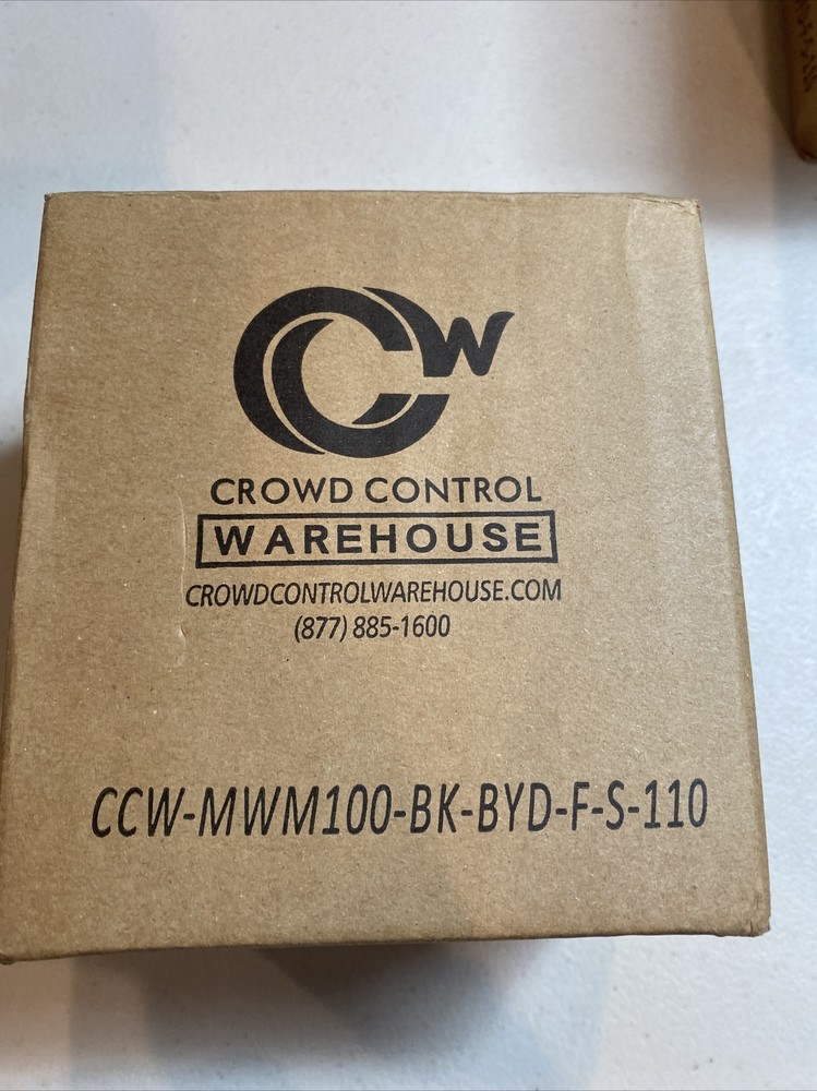 2m Stanchion Queue Barrier Wall Mount Retractable Crowd Control Plastic F