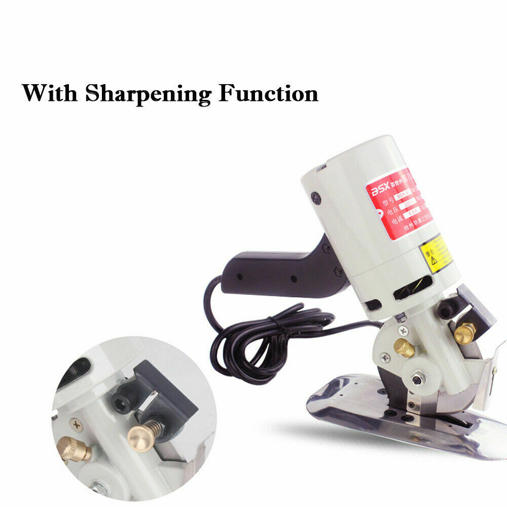 90mm/3.5" Round Blade Electric Cloth Cutter Fabric Cutting Machine Pro Scissors