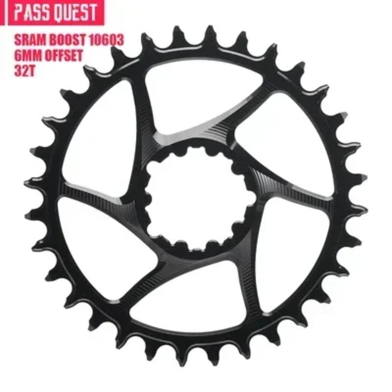 Direct Mount Chainring 6mm Offset BOOST 3 Bolt Narrow Wide Teeth Mtb Chainwheel