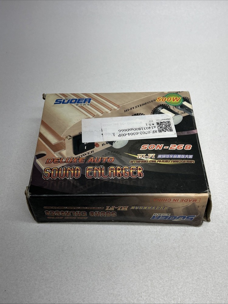 Suoer SON - 268 Stereo FM Audio Amplifier With Box Untested