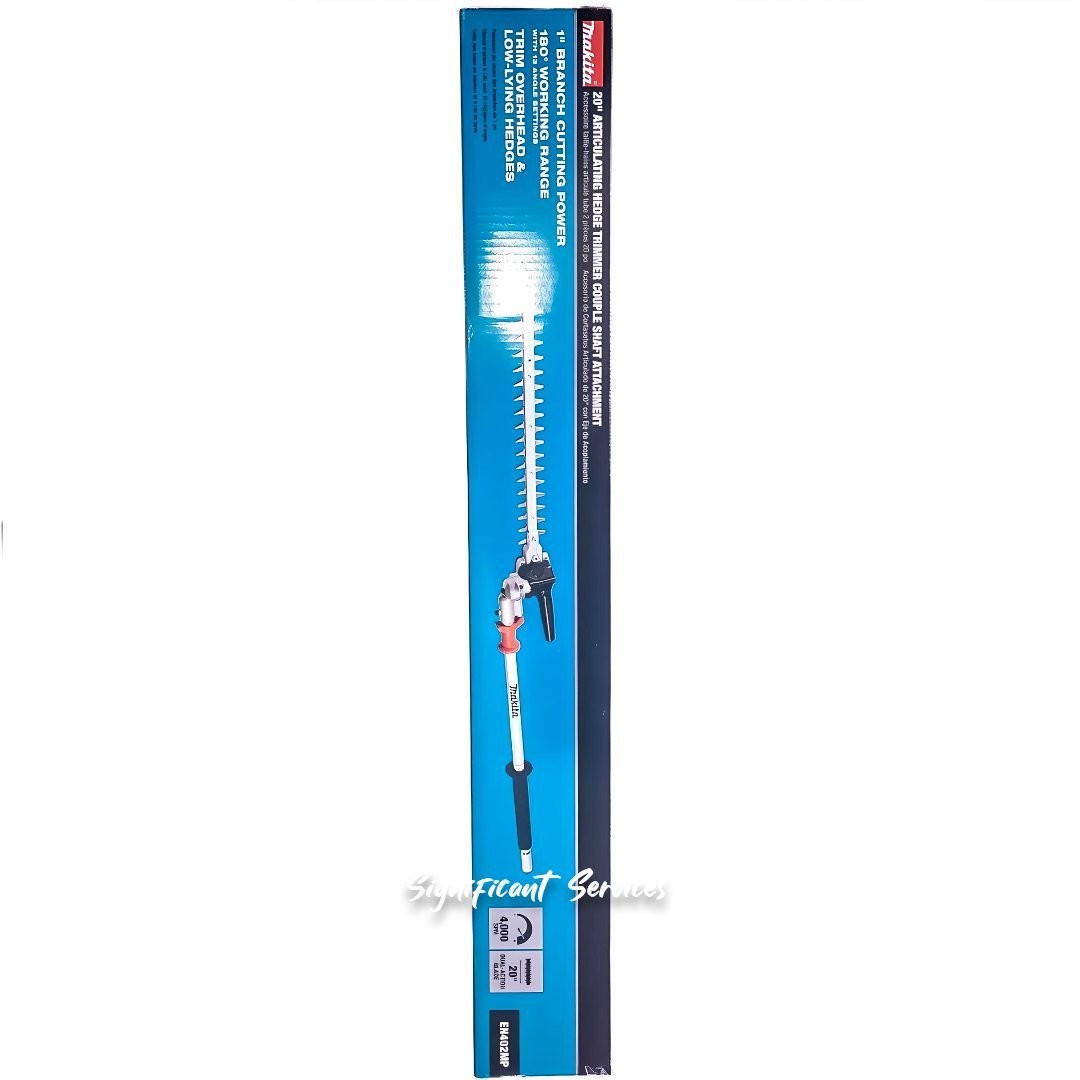 Makita 20" Articulating Hedge Trimmer Attachment 18V EN402MP Couple Shaft Volt