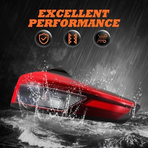 Outer Rear Tail Light Assembly Compatible with 2021-2024 Rogue Red Not Right