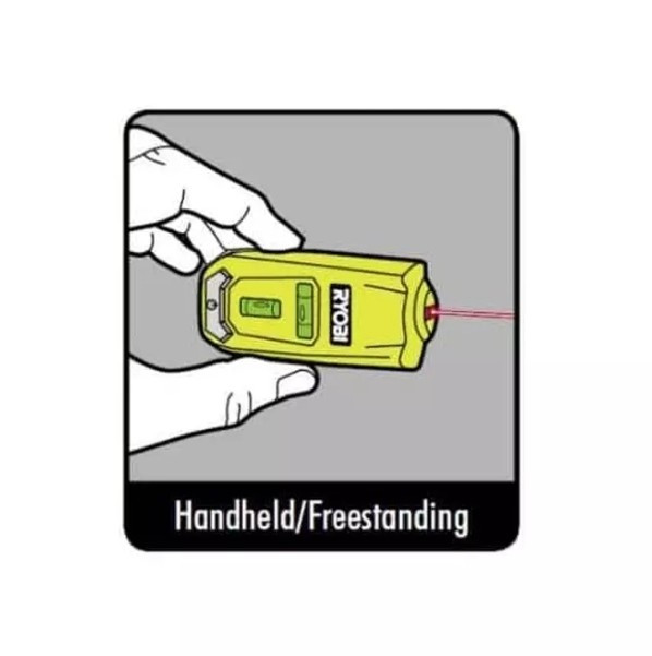 RYOBI Multi Surface Laser Level 2 Vial, 20Ft Horizontal & Vertical Line Laser