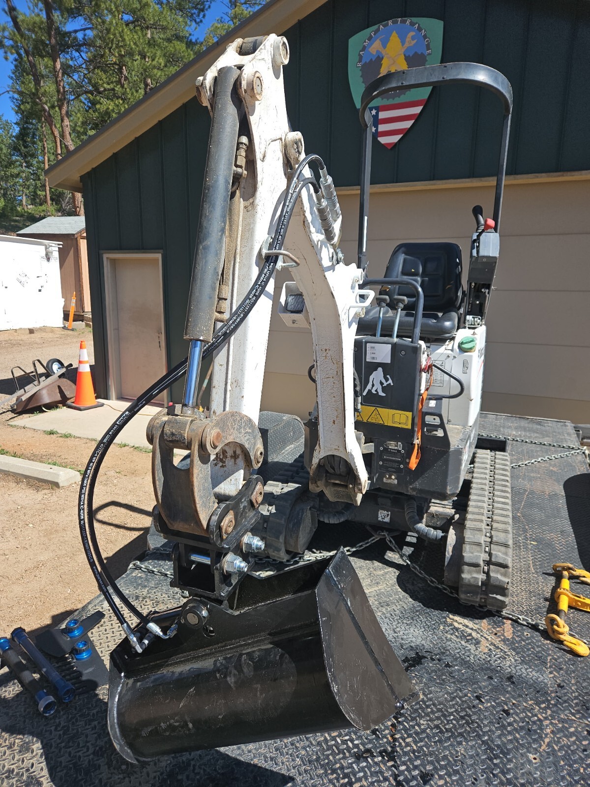 Adapter for AGT QNT30 QNT50 Bobcat to fit 25MM Attachments- Custom MADE IN OHIO!