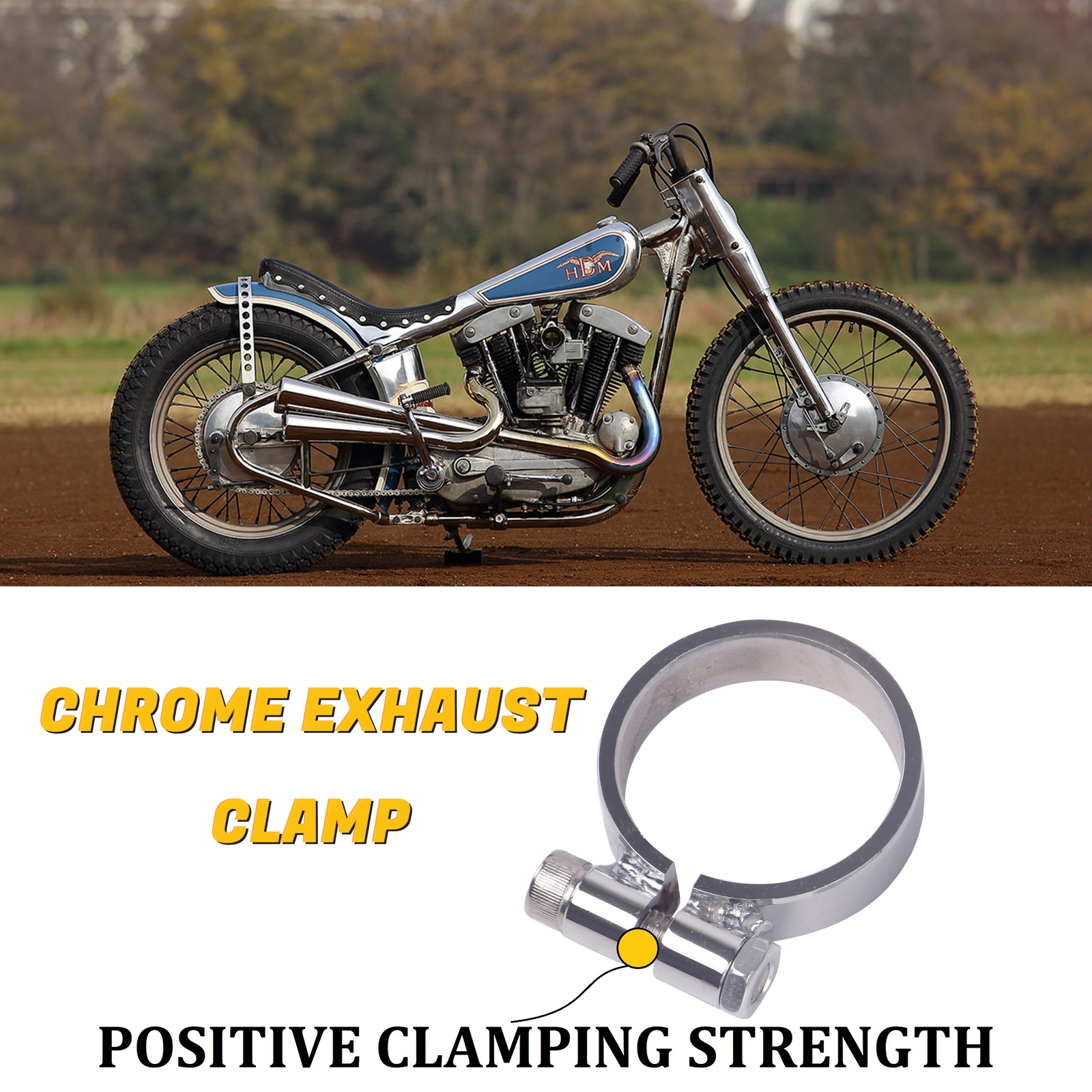 Exhaust Clamp for 1.75" Inlet Muffler Clamp Repair or Replace, Positive Strength
