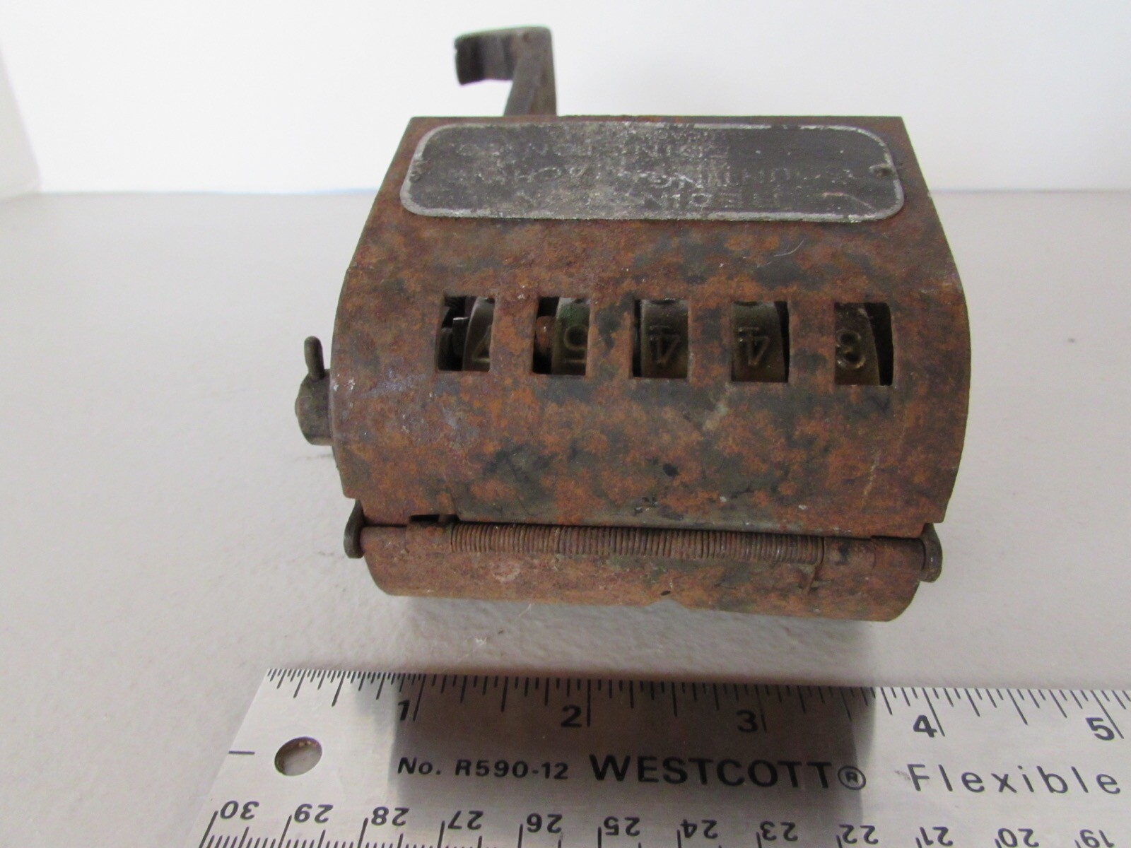 Vintage Redington Counting Machine 5 Register Hay Bale Counter