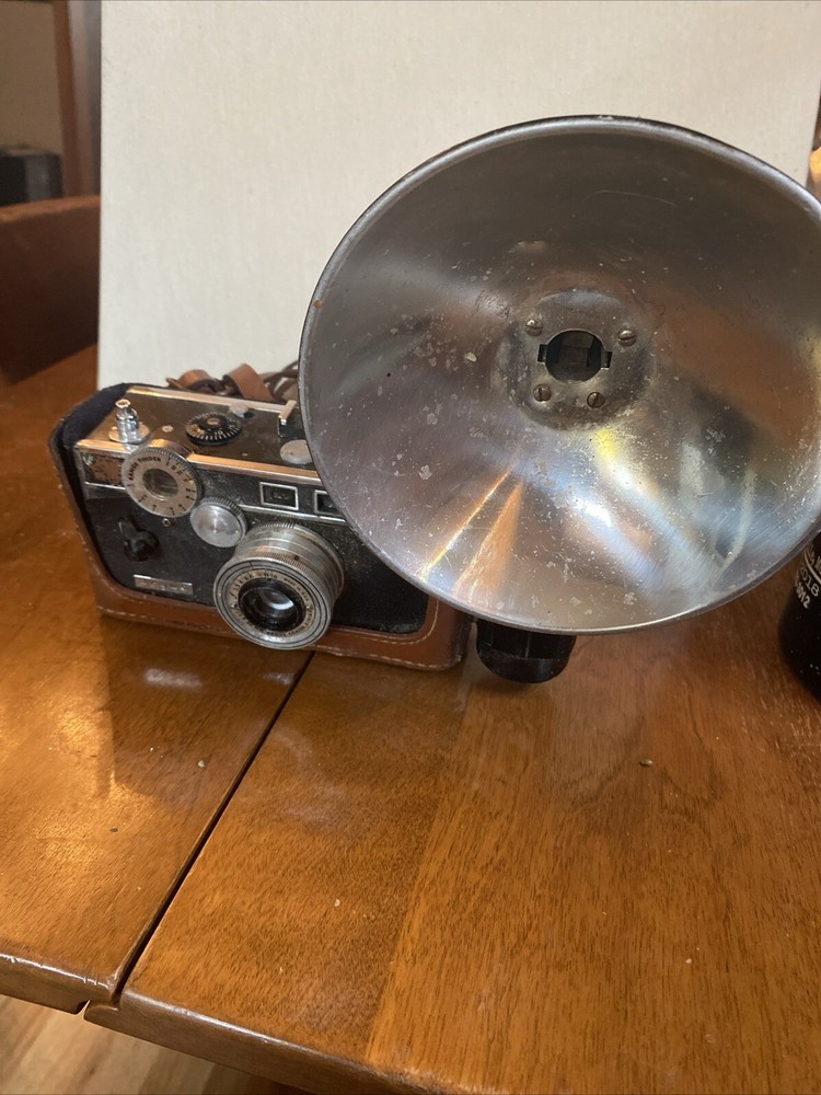 Vintage Argus Autronic 35mm Rangefinder Camera with Flash Unit - Untested