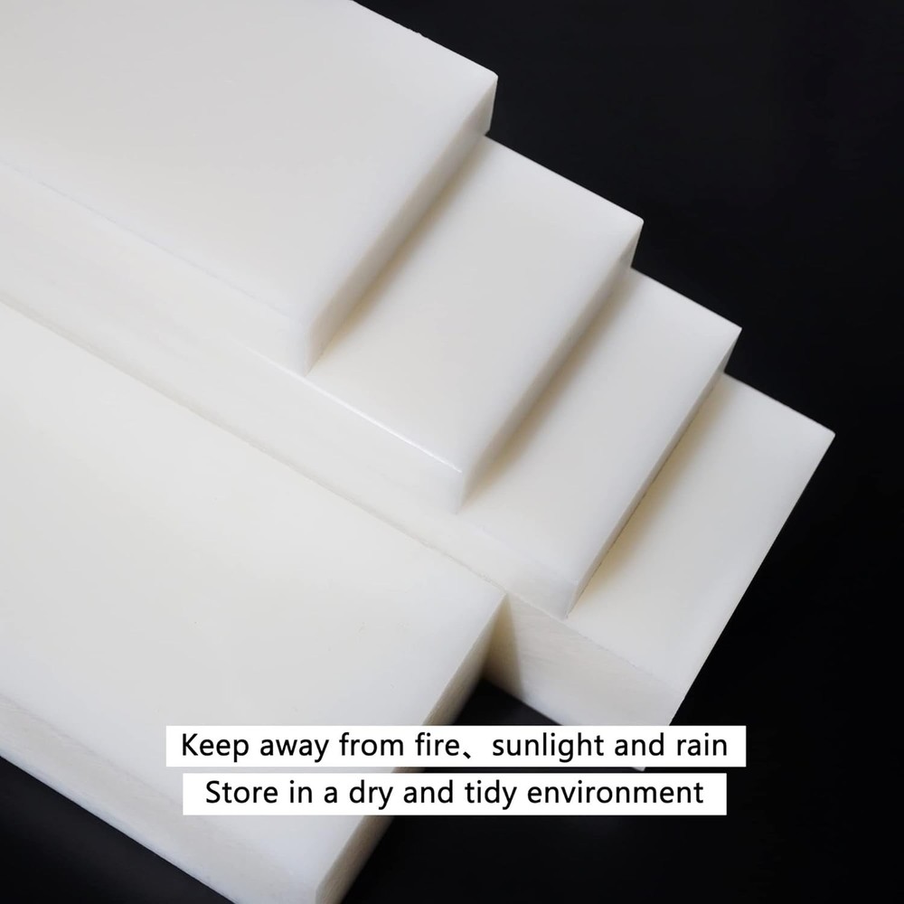 HDPE Block White PE Polyethylene Rectangular Solid Plastic Tapping Block High...