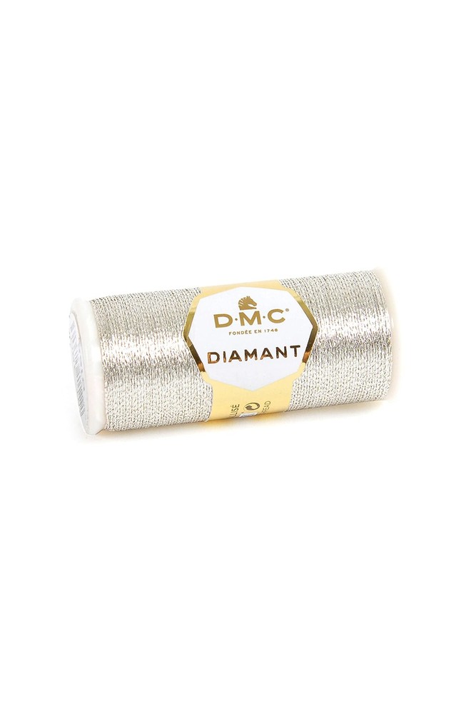 DMC Diamant Metallic Needlework Thread, 38.2-Yard, Light Silver
