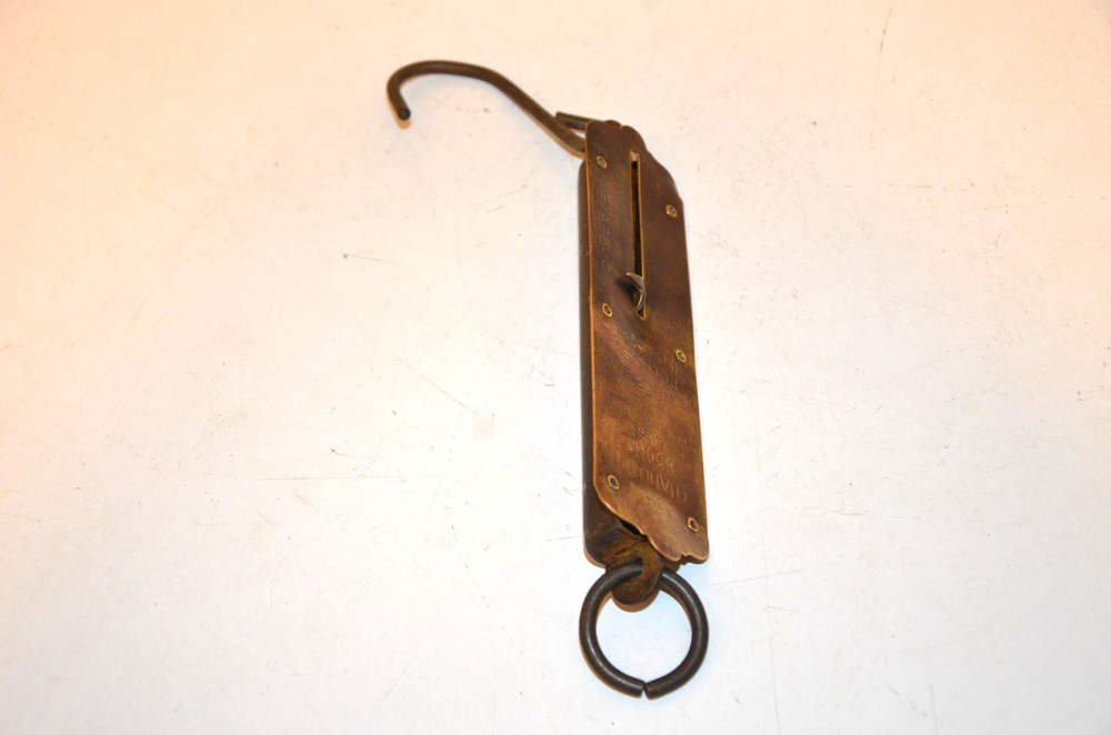 Vintage Brass John Chatillon & Sons hanging scale