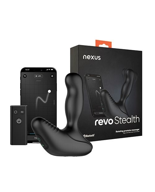 NEXUS REVO STEALTH APP REMOTE CONTROL ENABLED ROTATING & VIBRATING PROSTATE VIBE