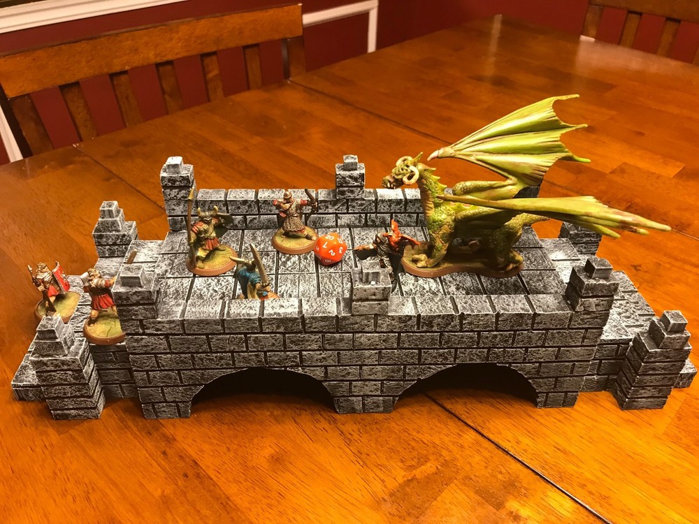 Dungeon Big Bridge 28mm terrain 40k warhammer Dungeons & Dragons Pathfinder d&d