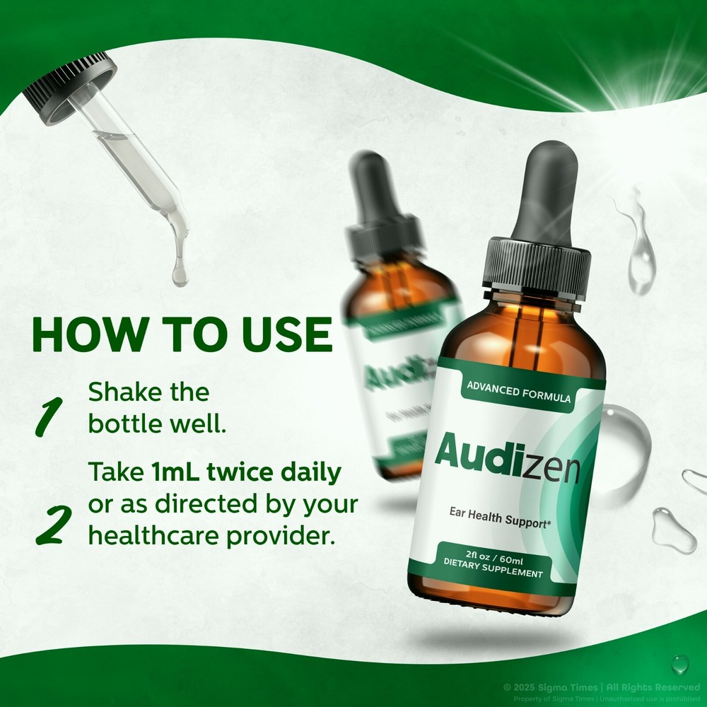 (2 Pack) Audizen Drops - Advanced Ear Health and Hearing Support Formula