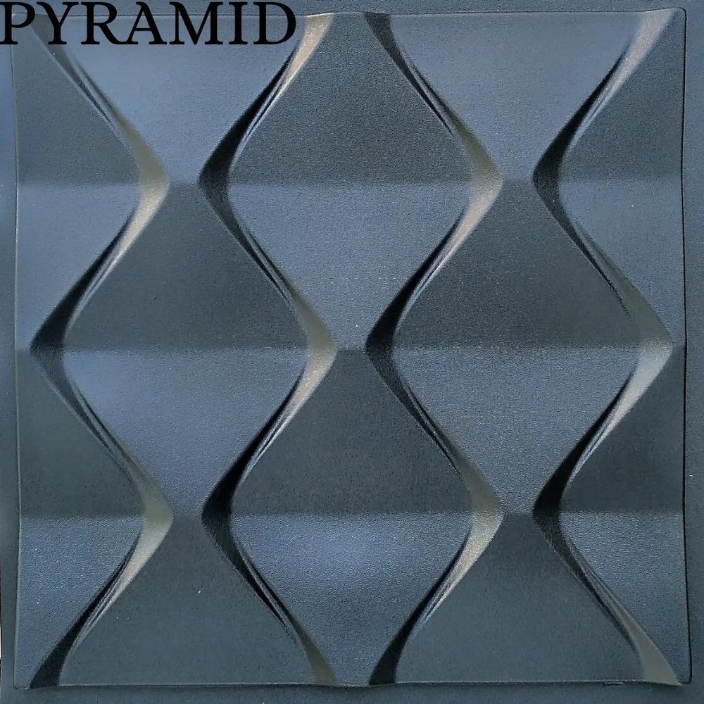 Mold For 3D Panel PYRAMID Molds Plaster Wall Art Decor ABS Plastic Form