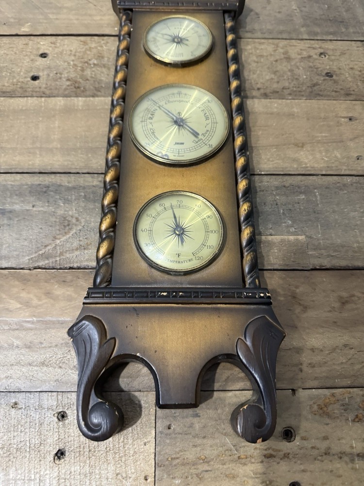 Vintage Jason Wall Weather Station Barometer
