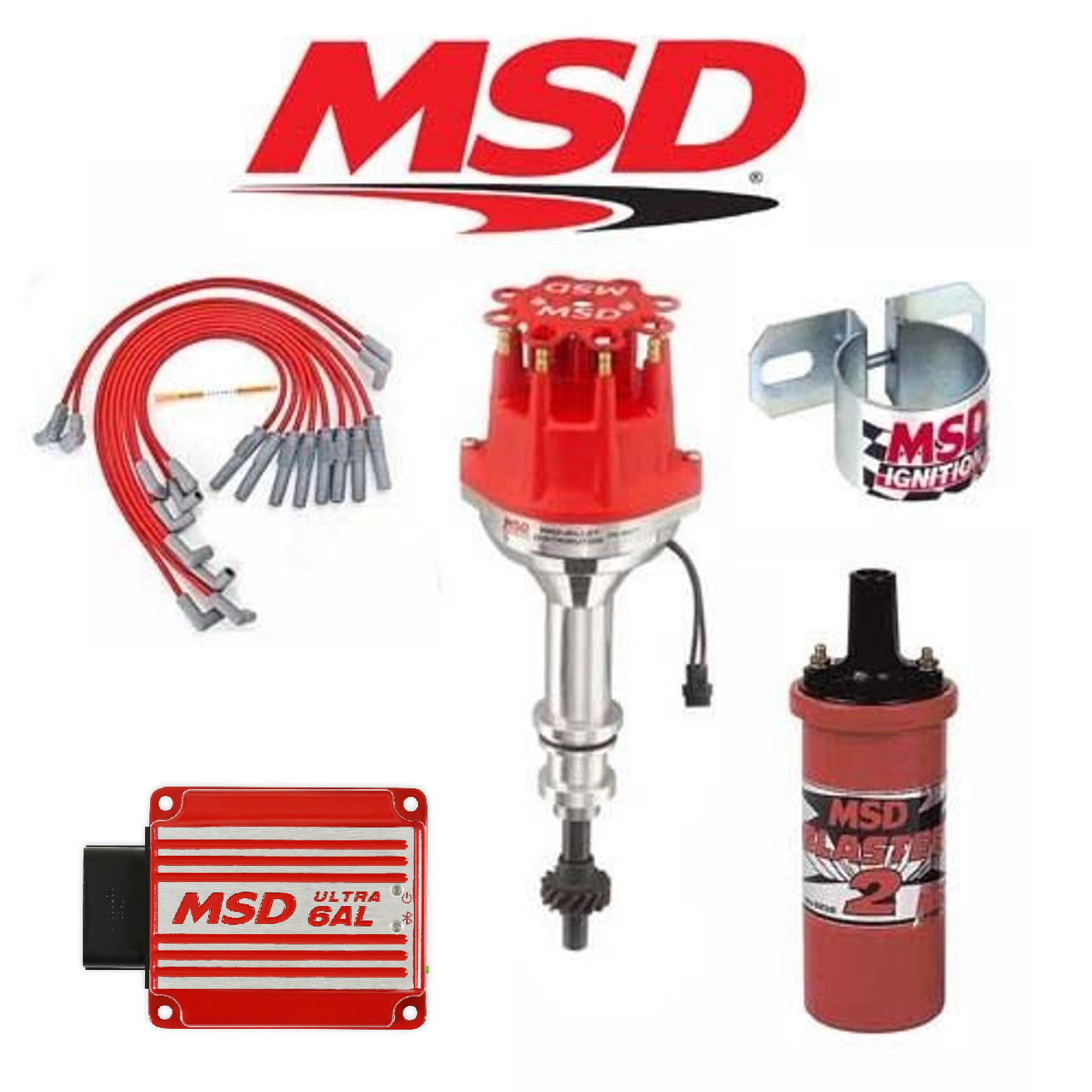 MSD Ignition Kit- Ultra 6AL/Distributor/Wires/Coil/ - Ford 351C-M/400/429/460